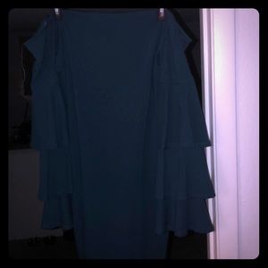 Long sleeve Shoulderless dress